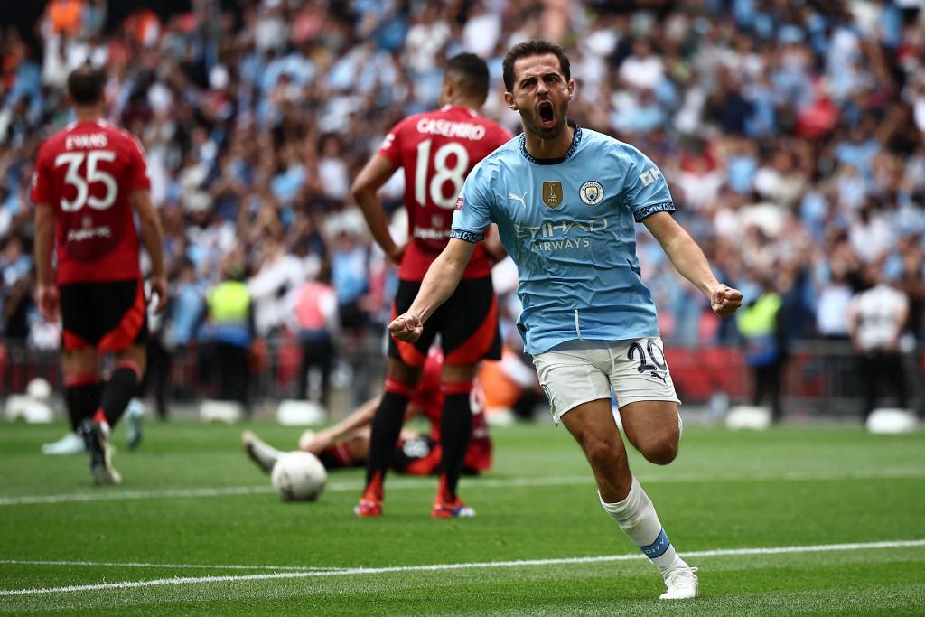 Bernardo Silva anotó a los 89 minutos y evitó la derrota del Manchester City en el tiempo reglamentario.