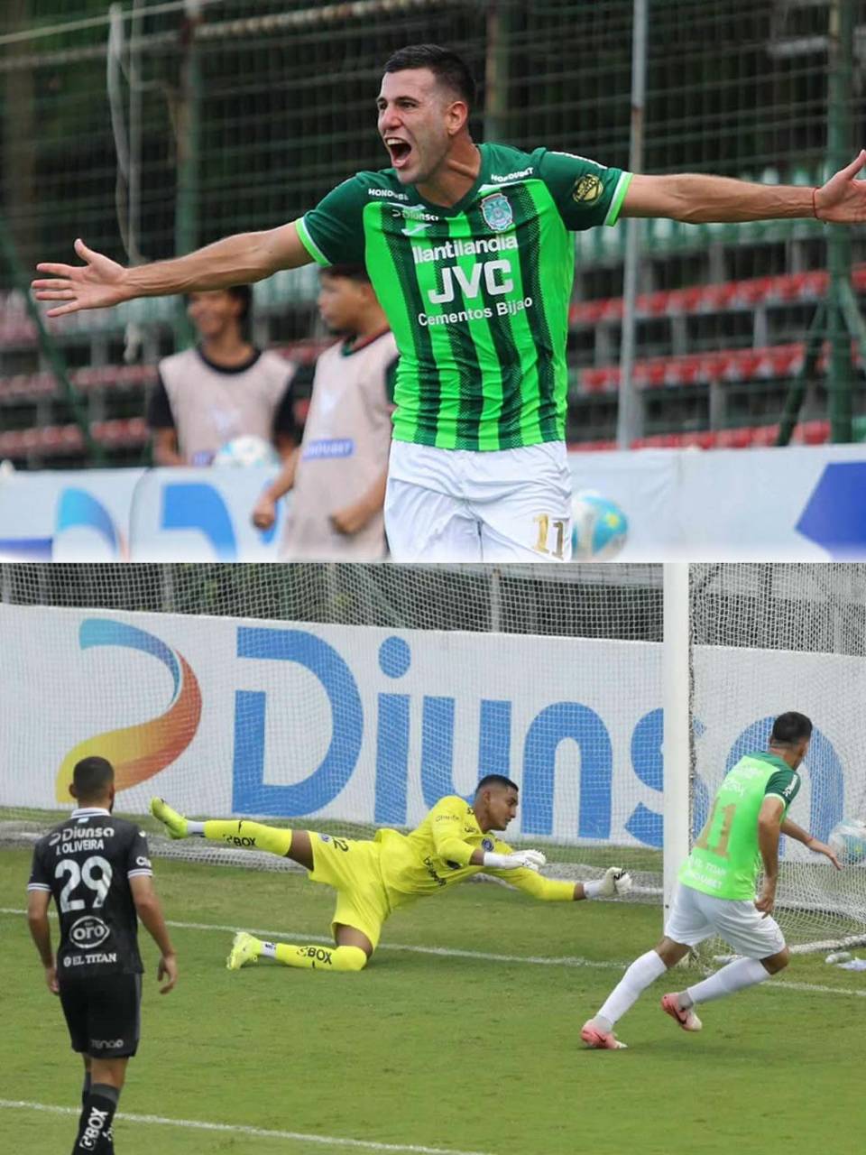 Nicolás Messiniti fusiló a Luis Ortiz y lo gritó a todo pulmón. Ya son 12 goles del argentino en el torneo.