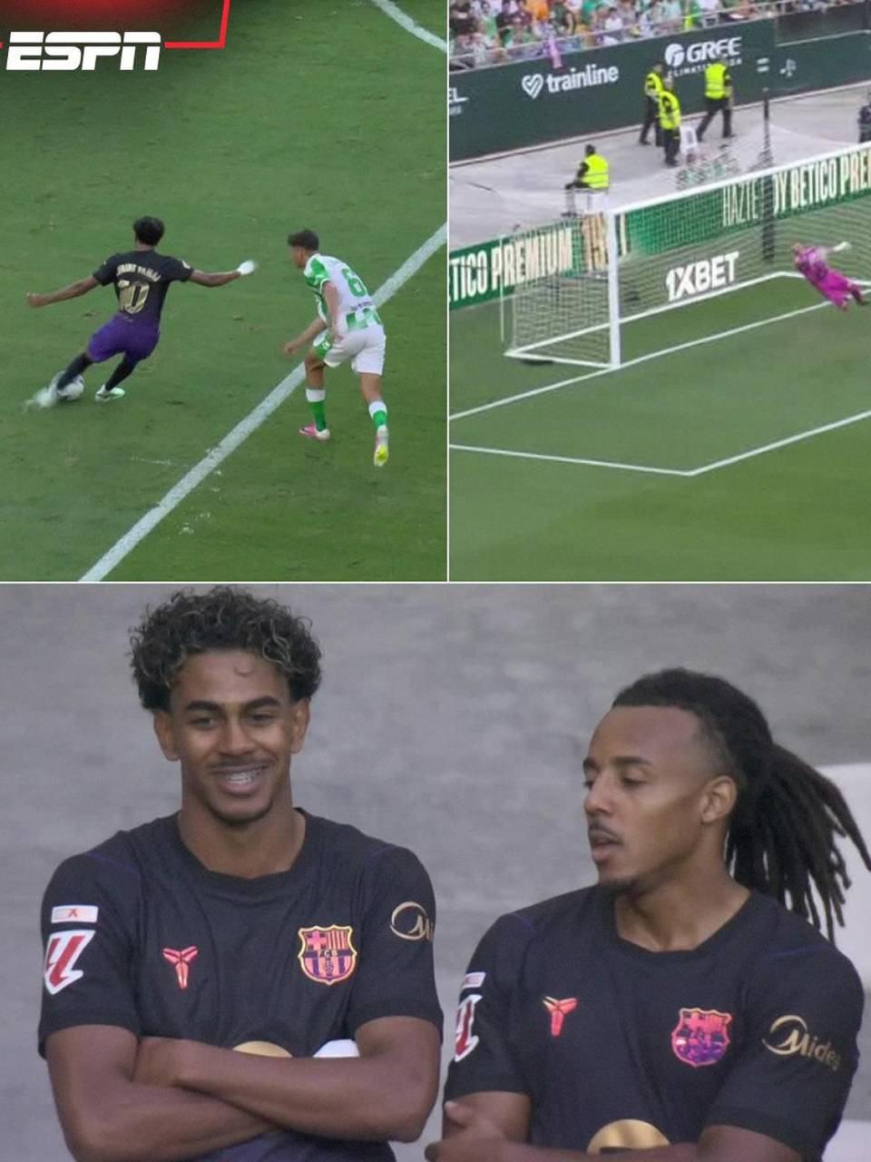 Así le pegó Lamine Yamal para firmar su golazo contra el Betis.
