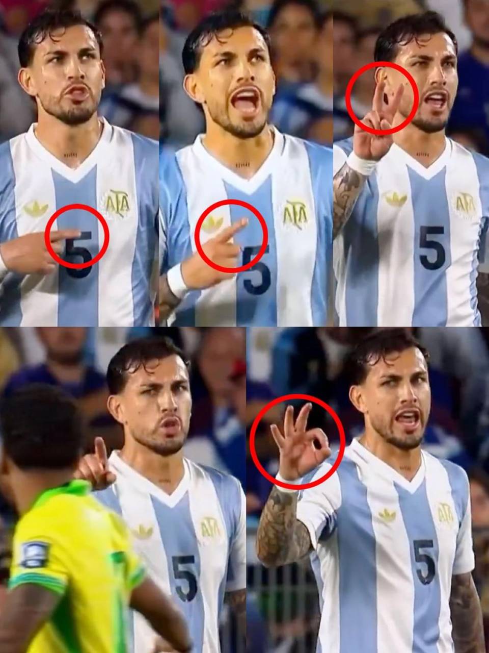 Leandro Paredes liquidó a Rodrygo con su respuesta en el cruce verbal que tuvieron.