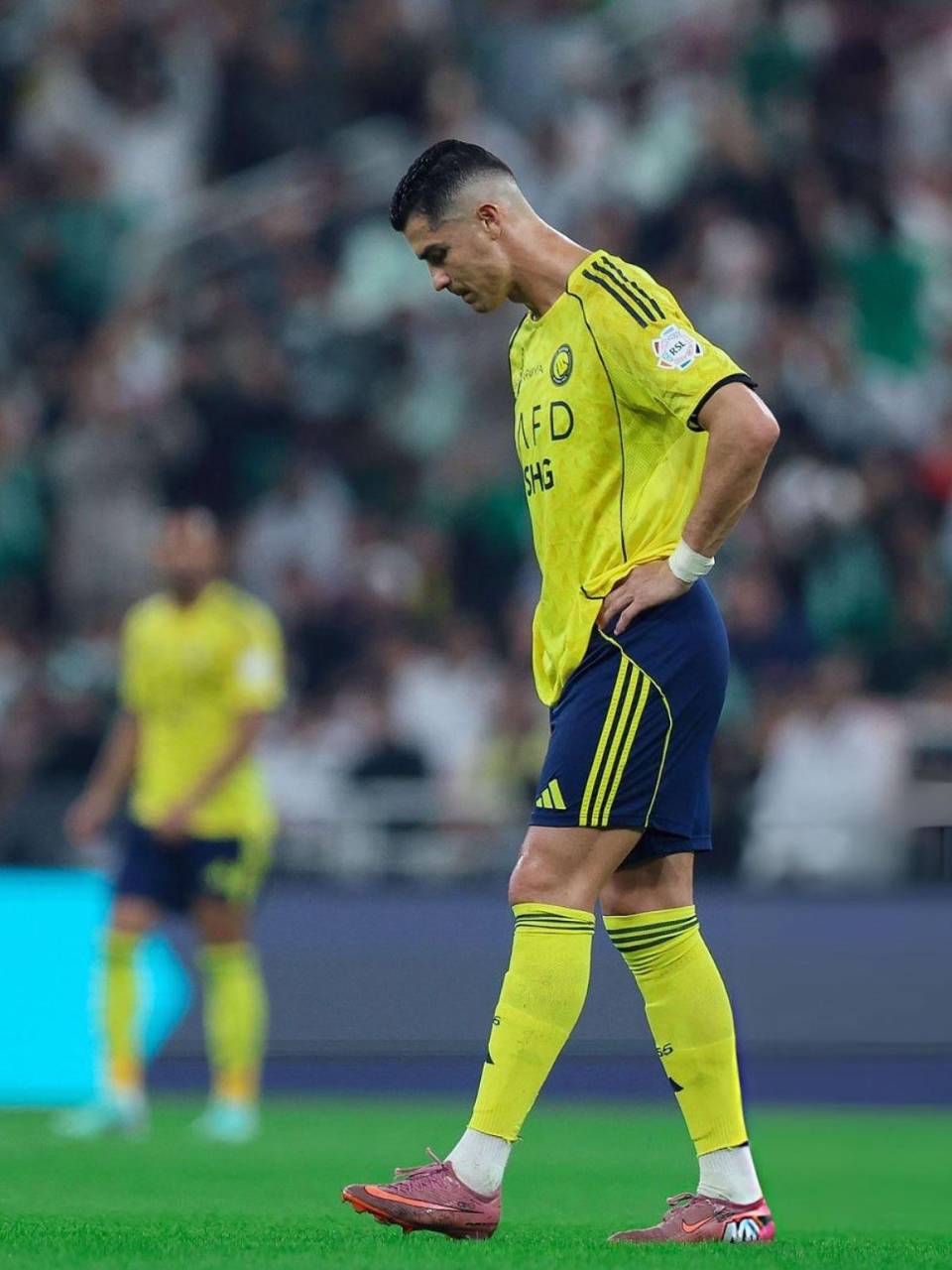 Cristiano Ronaldo se fue en blanco en el partido contra el Al Ahli.
