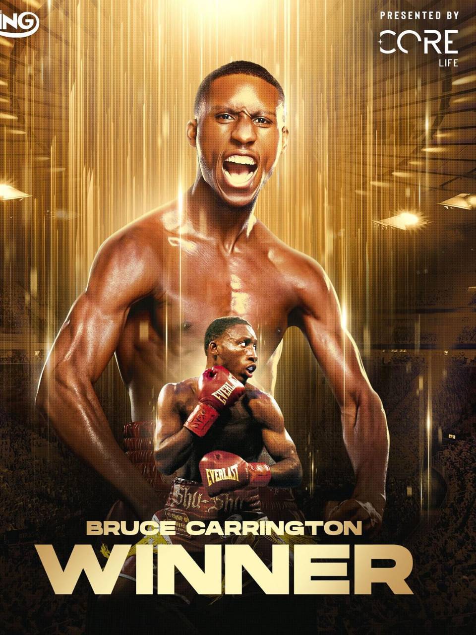 Bruce Carrington, campeón mundial de peso pluma del CMB.