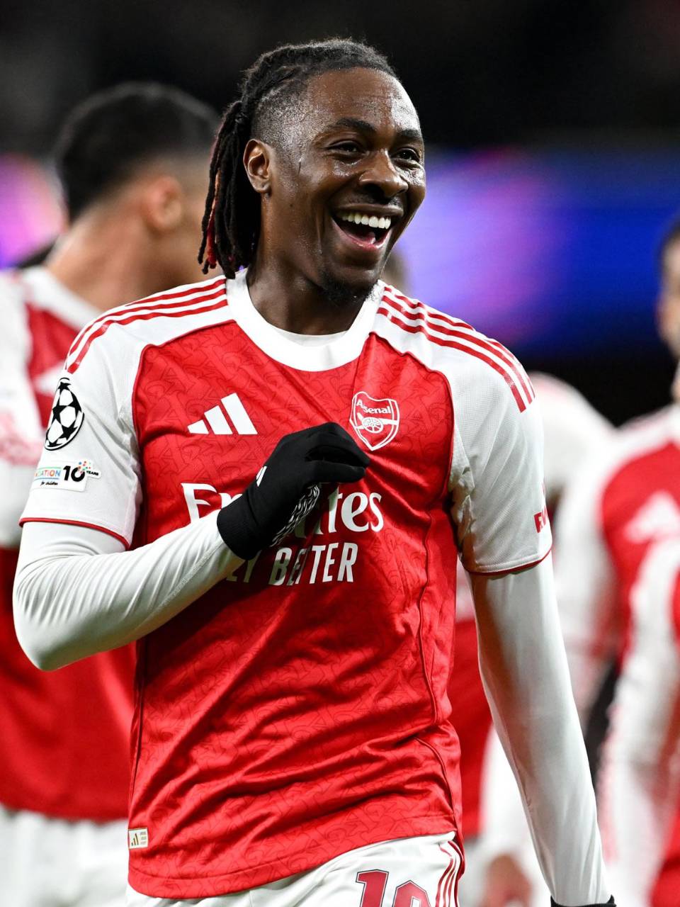 Eberechi Eze marcó el mejor gol del día con un fuerte derechazo y su rostro de felicidad lo dice todo.