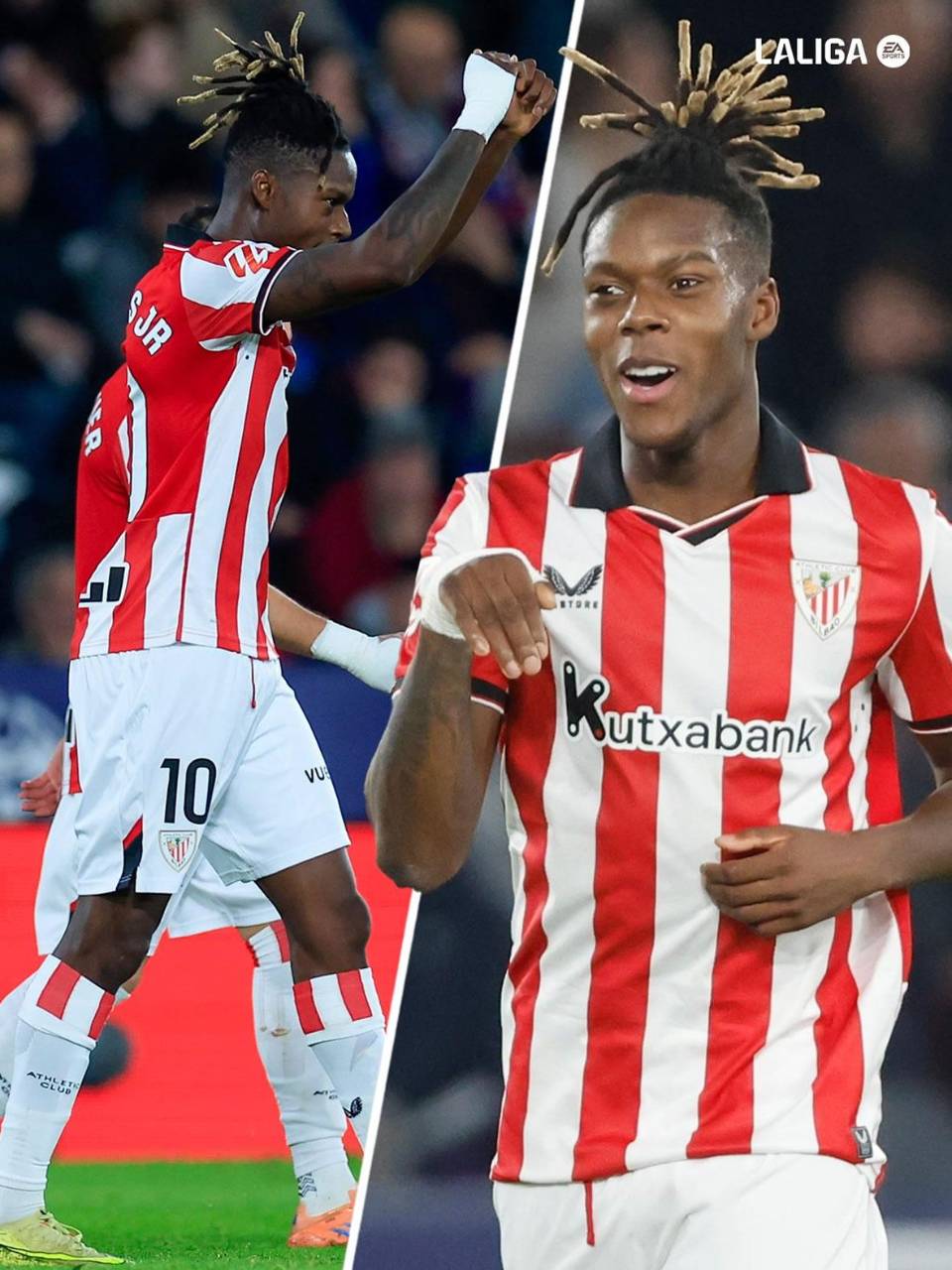 Nico Williams selló el triunfo del Athletic Club de Bilbao con su gol ante Levante.