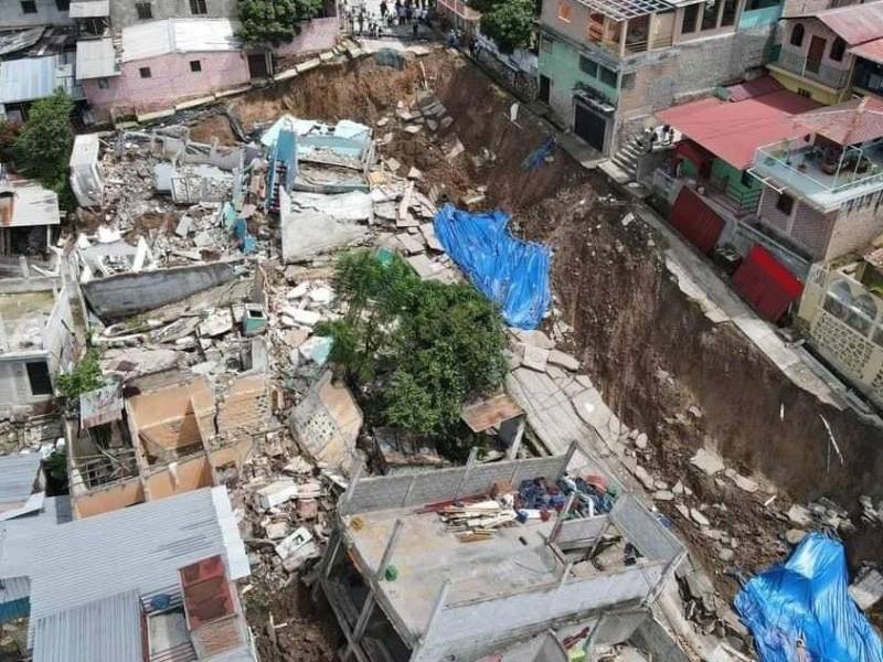 La falla está localizada en la colonia Guillén, de la capital hondureña.