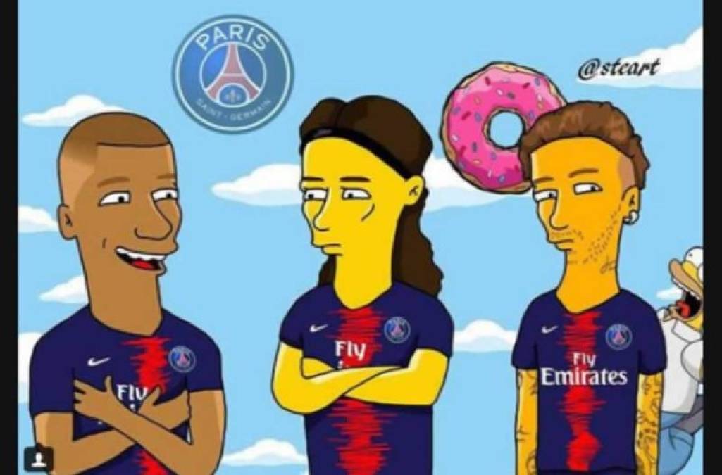 Mbappé, Cavani y Neymar, el tridente del PSG.