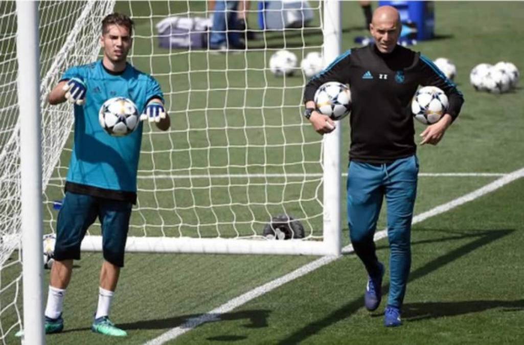 Luca Zidane, el hijo del entrenador del Real Madrid, no pudo ganarle el puesto de titular a Keylor Navas.