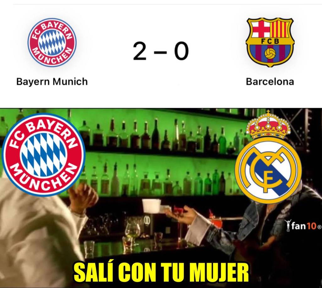 Memes: Barça y Lewandowski sufren las burlas tras perder ante Bayern Múnich en Champions League