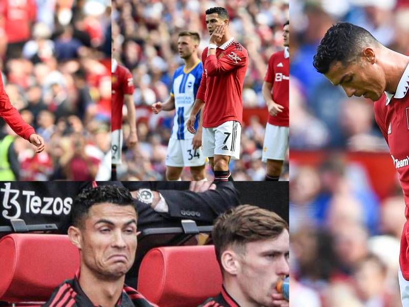 Cristiano Ronaldo evidenció su frustración tras el pésimo inicio de temporada en la Premier League del Manchester United.