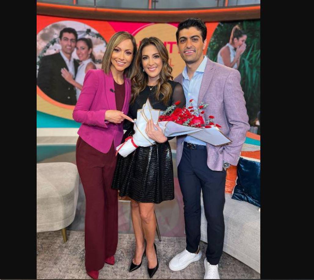 Su amiga y colega, la también hondureña Satcha Pretto, fue cómplice en la pedida de mano. Satcha invitó a la pareja a una fiesta en su casa para celebrar el Día del amor y la amistad y ahí Anuar le dio el anillo a Maity. “Anuar había planificado este día tan especial con las personas más importantes en mi vida”, dijo Maity.