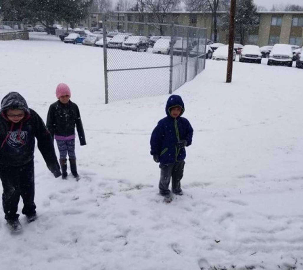 Juan Claros envió esta imagen de sus hijos desde Nashville, Tennessee.