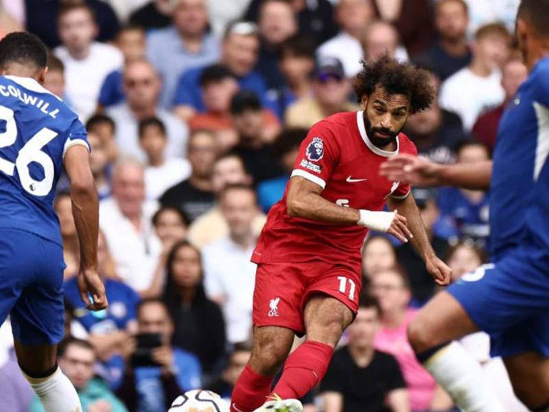El egipcio Mohamed Salah se fue en blanco en el duelo Chelsea vs Liverpool.