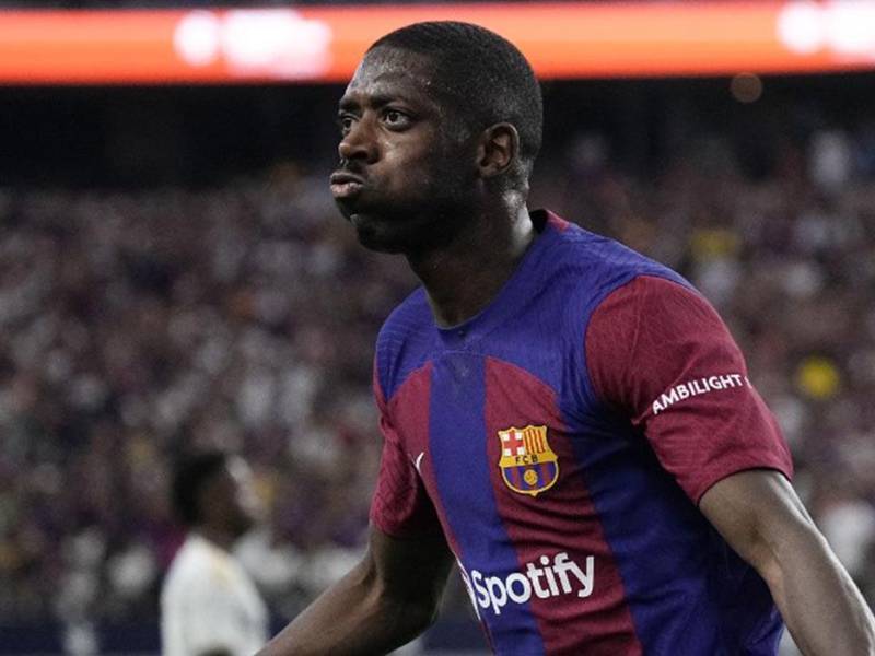Dembélé marcó un gol el pasado sábado en la goleada 3-0 del Barcelona ante Real Madrid.