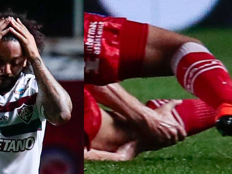 Marcelo no pudo contener el llanto tras la lesión que le provocó accidentalmente a Luciano Sánchez.