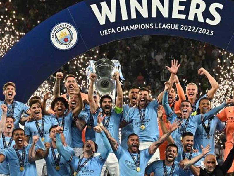 Manchester City fue campeón de la Liga de Campeones de Europa por primera vez en su historia.