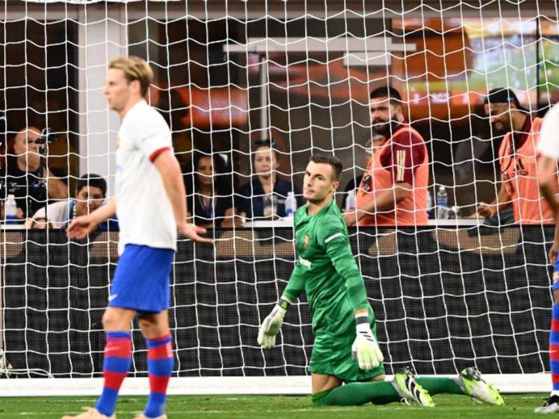 La decepción fue evidente en los jugadores del Barcelona.