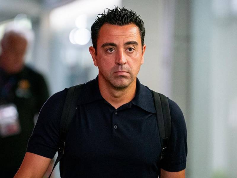 Xavi Hernández es el DT del Barcelona.