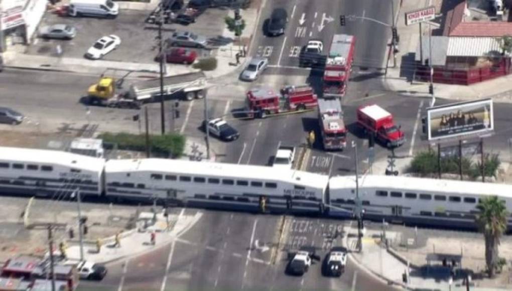 Al menos diez heridos en un accidente de tren en California