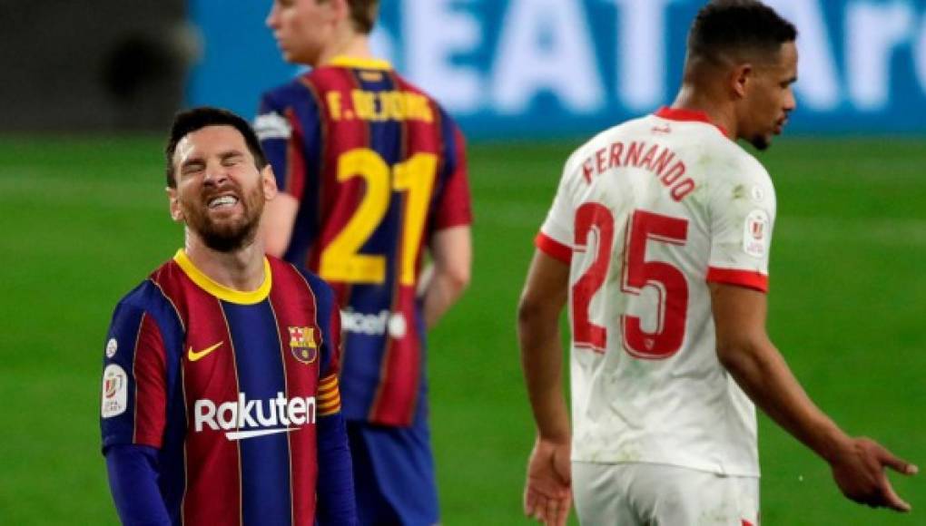 Barcelona sufre dura caída ante Sevilla y queda al borde de la eliminación en la Copa del Rey