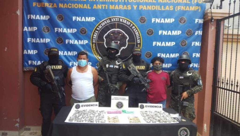 Capturan a dos hombres en Valle por el delito de tráfico ilícito de drogas