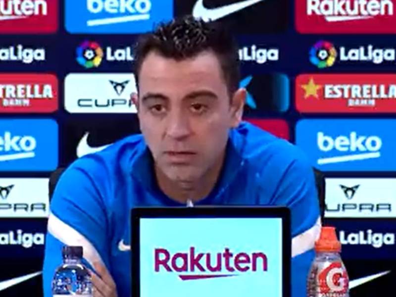 Xavi Hernández dijo durante la conferencia que “somos el Barça y tenemos que dar más del 100%”.