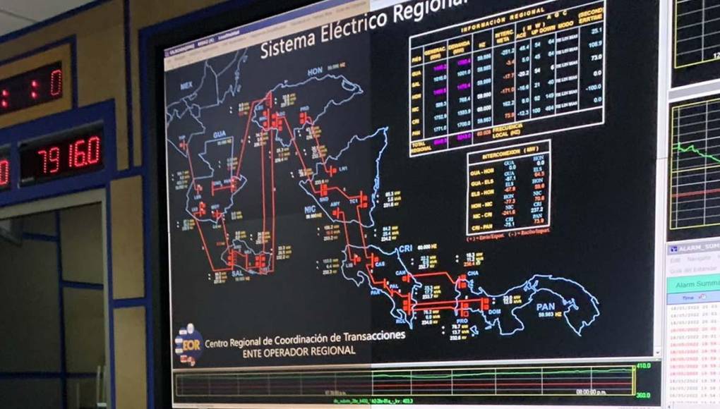 Falla en la red eléctrica regional afecta a Honduras, El Salvador y Guatemala