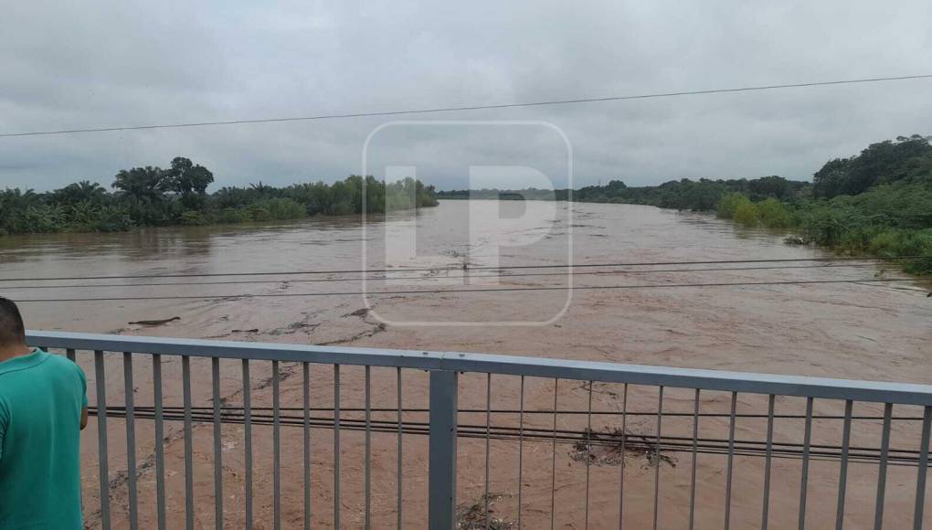 Copeco pide precaución en zonas bajas del valle de Sula por “caudalosa” crecida del río Ulúa