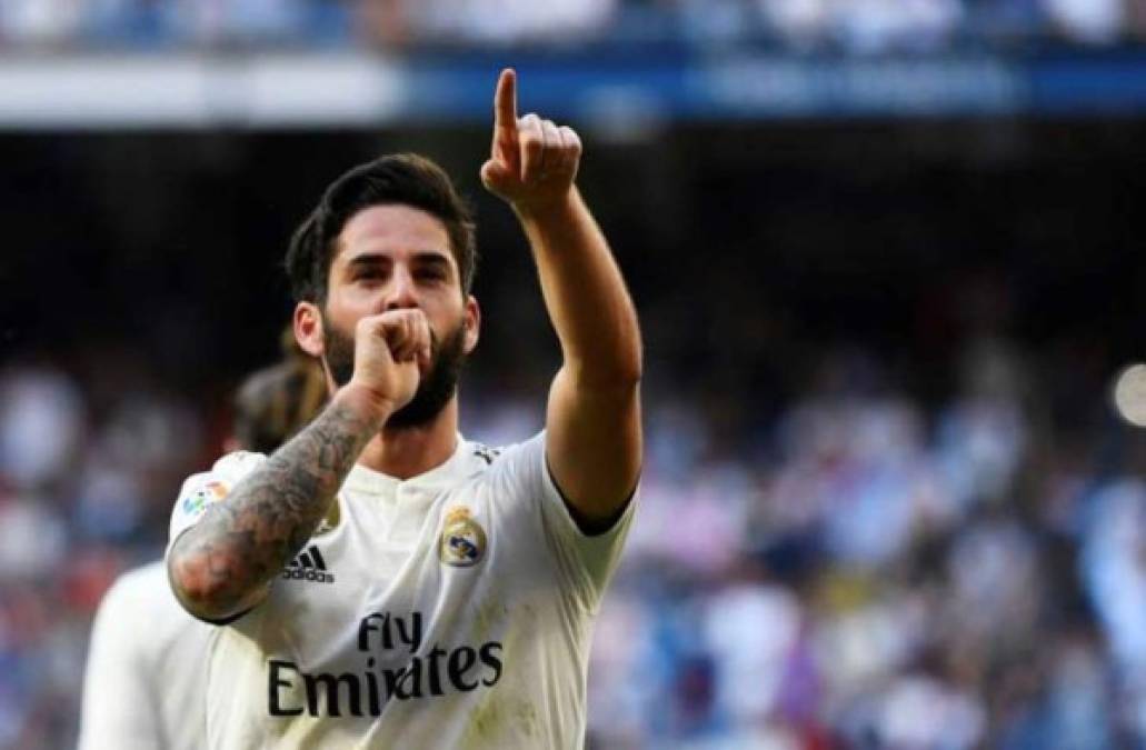 Isco Alarcón: Según diario Marca, el español será uno de los mediocampistas ofensivos en el primer 11 titular del Real Madrid ante Bayern Múnich.