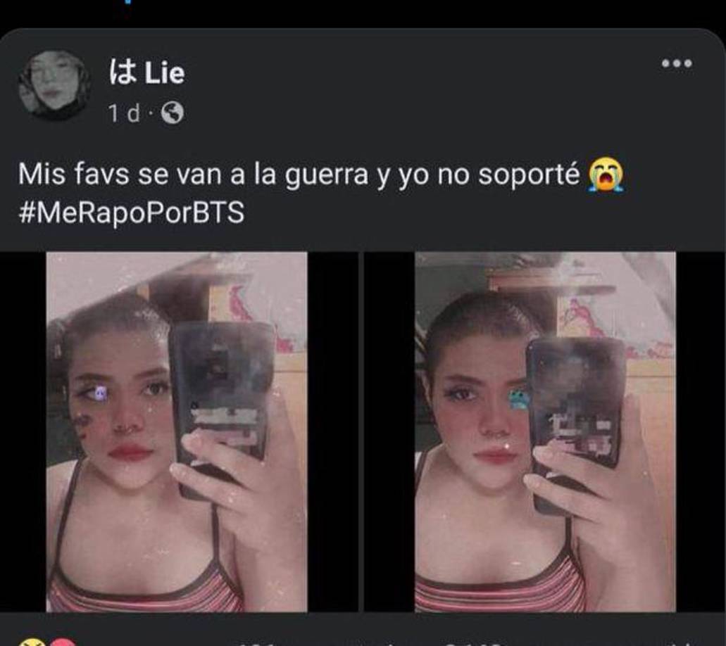 El clamor que causan los BTS entre sus fanáticos está fuera de toda discusión y para muestra está la tendencia que se ha lanzado en Twitter y TikTok en donde al saber que los artistas coreanos cumplirán con su servicio militar, sus seguidoras han empezado a raparse.