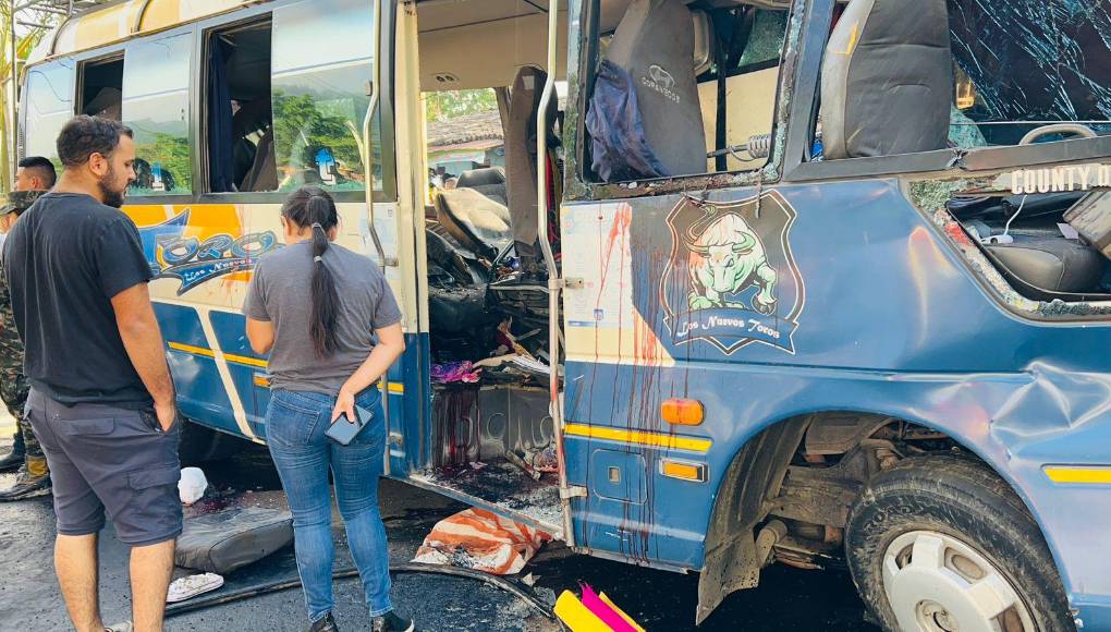 Dolorosas imágenes del accidente en San Juan de Opoa, Copán