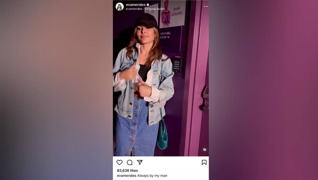 Como si su intención fuera el aplacar los rumores, la actriz inesperadamente subió un video en su cuenta oficial de Instagram parada justo en frente al camerino de Ryan en el auditorio donde se llevó a cabo los premios. Vestida casual con un conjunto denim, lejos del glamur de los invitados a la gala, acompañó la foto con la siguiente frase: “Siempre junto a mi hombre”.