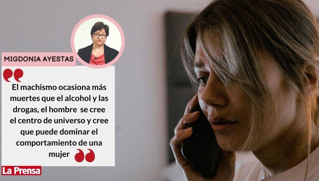 ¿Qué ocasiona más crímenes: el machismo o el alcohol y las drogas? El machismo ... Si una mujer “se niega a ser novia, esposa o mantener una relación, la baja, porque lo que persiste es seguir manteniendo esa violencia cultural que dice si no es mía, no es de nadie”.