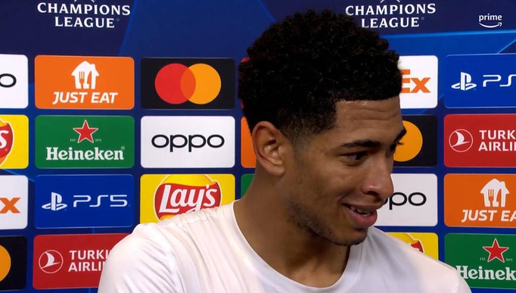 Durante la entrevista, la figura del Real Madrid accedió al pedido de la comunicadora para enviarle un mensaje a su hijo para que realice con un mayor entusiasmo sus deberes en español, algo similar a lo que había sucedido antes entre ellos durante un cruce contra Napoli el año pasado.