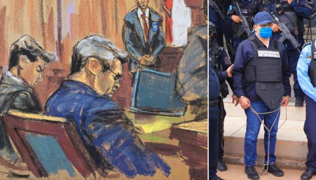 Durante los 14 días que duró el juicio del expresidente Juan Orlando Hernández, el sonido de unas cadenas anunciaba su ingreso y salida de la Corte del Distrito Sur de Nueva York.