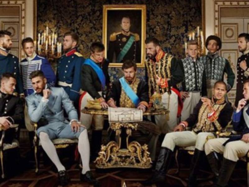 El equipo ruso se coronó campeón de la Liga y lo celebraron con una particular foto.