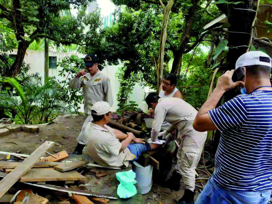 Albañil muere al caerle una pared en San Pedro Sula