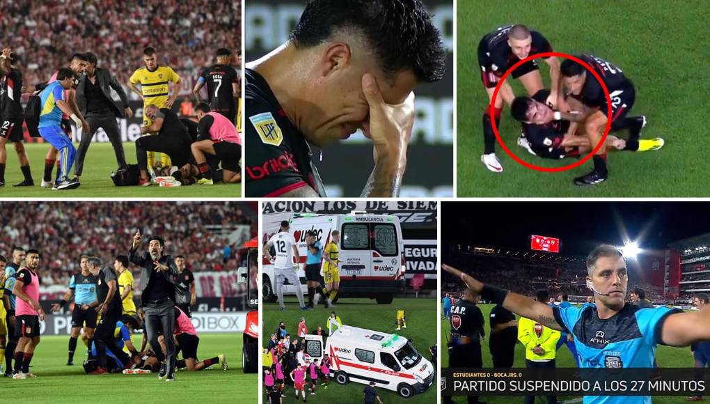 Dramáticas momentos de angustia se vivieron en partido de fútbol argentino cuando el jugador chileno Javier Altamirano sufrió una convulsión en plena cancha durante el juego Estudiantes-Boca Juniors.