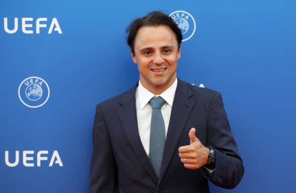 Felipe Massa, ex piloto de la Fórmula 1, en la Gala de la UEFA.