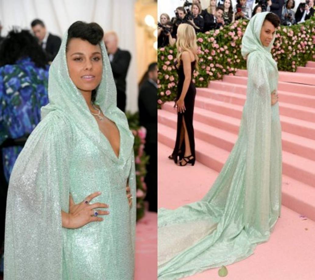 Alicia Keys fue una de las más elegantes de la noche.