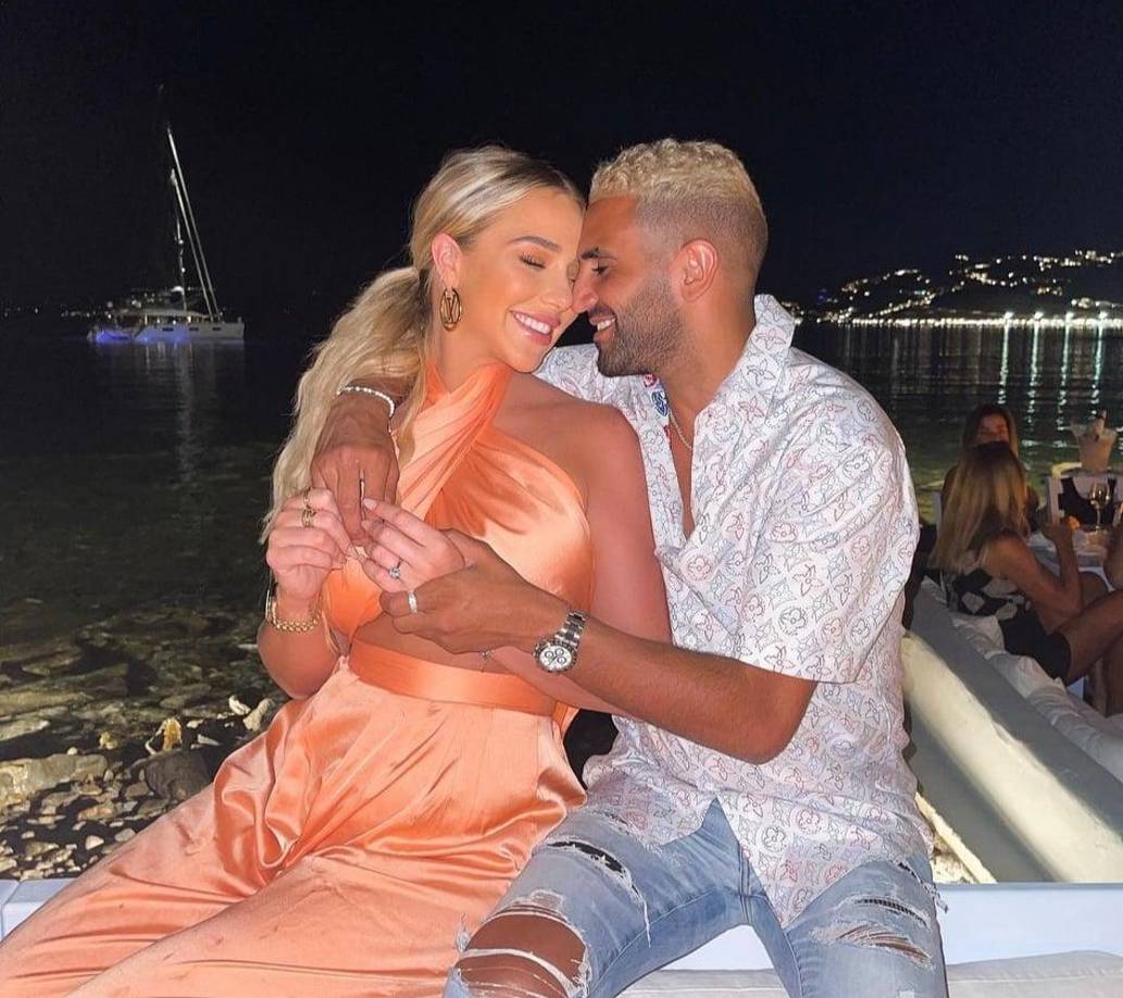 La hermosa modelo Taylor Ward fue conquistada por el destacado jugador argelino Ryhad Mahrez del Manchester City.