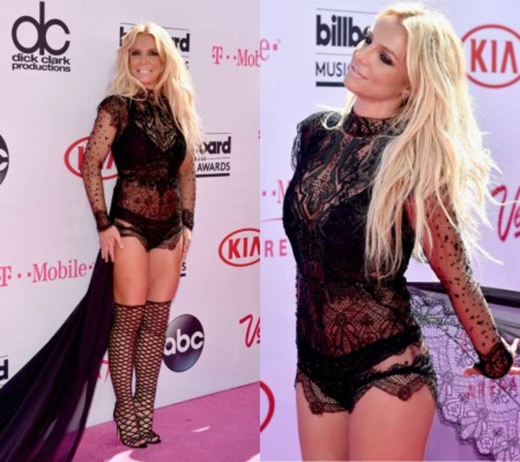 Britney Spears llegó luciendo un cuerpazo en los premios Billboard 2016.