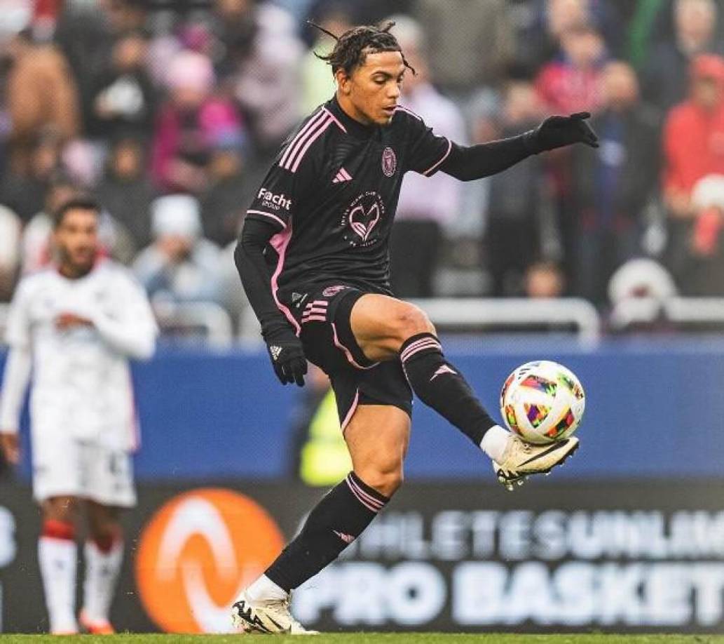 ¡Un lujo del catracho! David Ruiz fue titular y disputó todo el primer tiempo del segundo partido del Inter Miami ante el FC Dallas. Ante El Salvador también tuvo minutos. 