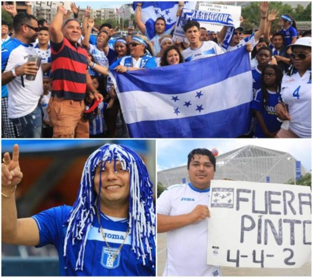 Se fue la tormenta eléctrica y los catrachos no los detiene ni la lluvia y han comenzado a llegar al BBVA Compass de Houston donde jugará la Selección de Honduras frente a Guayana Francesa. Hasta la renuncia le han pedido en un sector a Pinto.