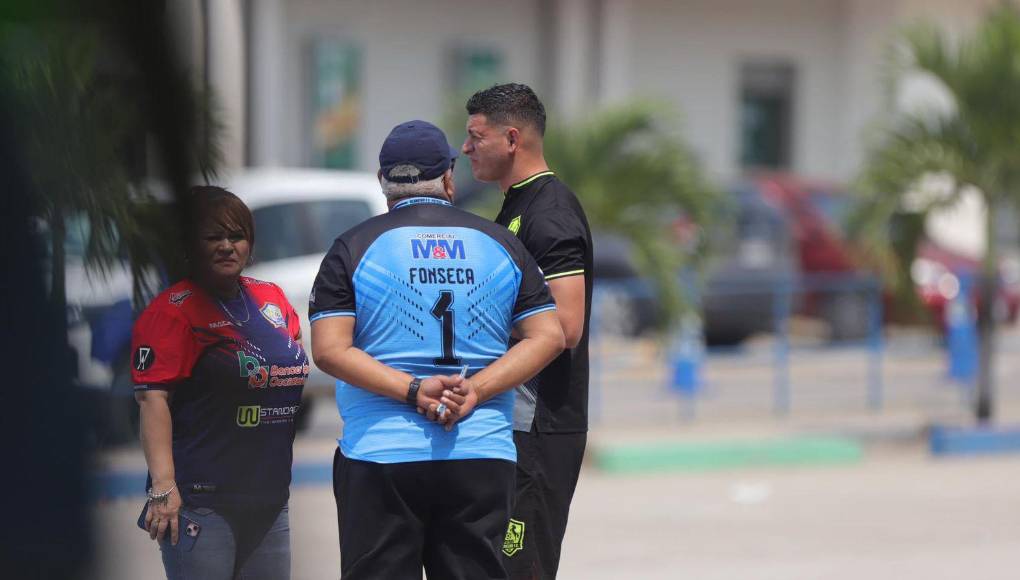 Los familiares de Harold Fonseca se hicieron presentes en el recinto olanchano. El portero será titular esta tarde frente al Génesis.