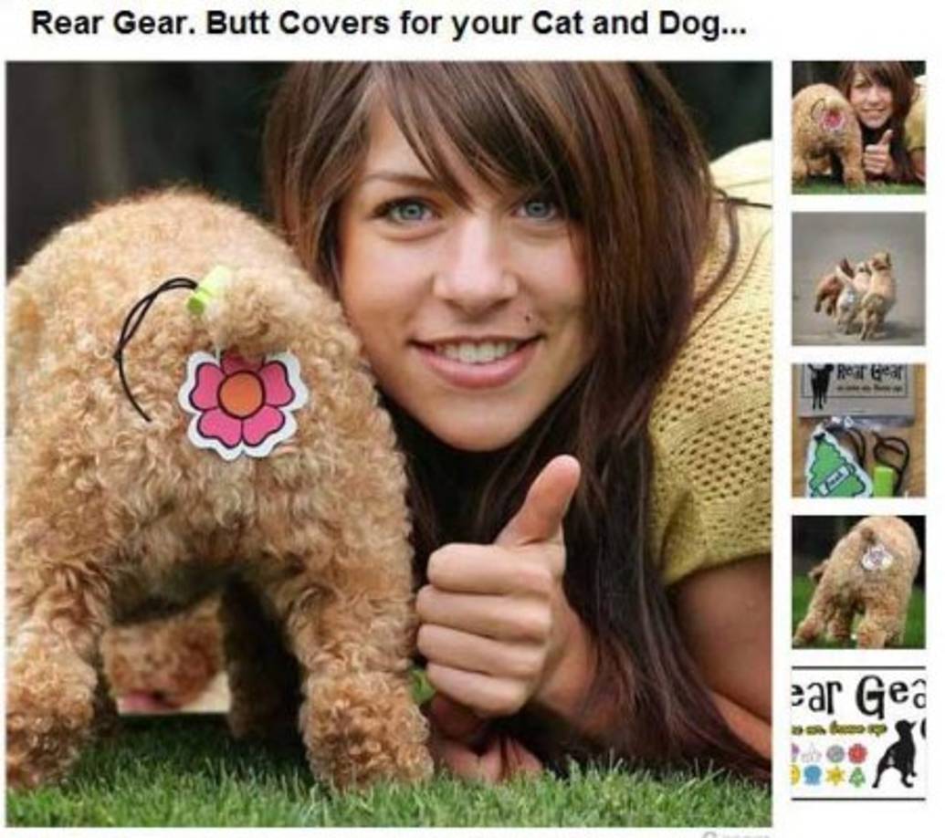 CUBRETRASERO PARA MASCOTAS.<br/>Y a propósito de mascotas, ¿estás cansado de que tu perro o tu gato ande con el trasero al aire todo el tiempo? Ponle remedio con este ideal y práctico cubretraseros. Fácil de usar y viene en una varidad de colores y diseños. Date prisa antes de que se acaben.