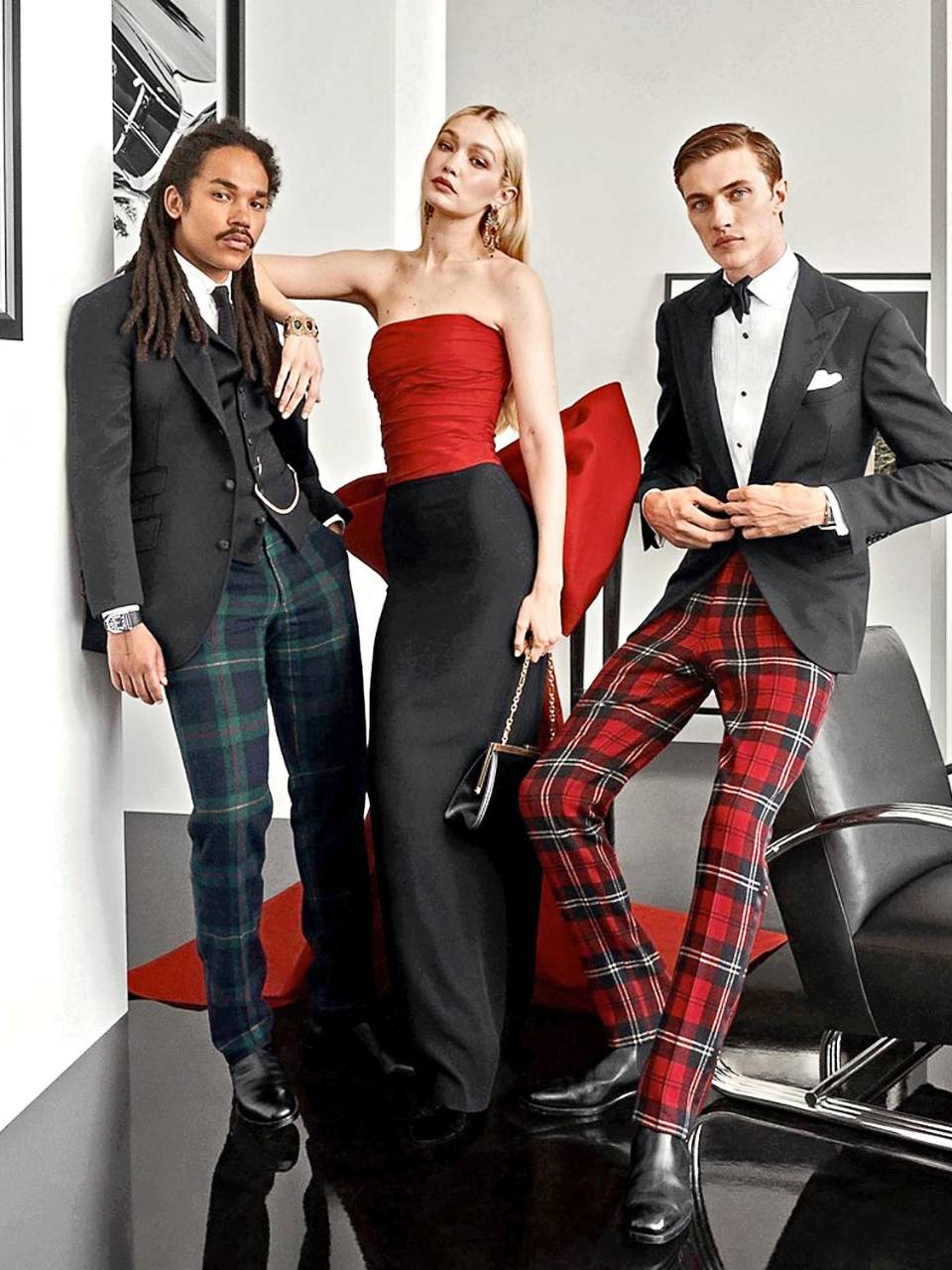 El estampado a cuadros o escocés se incluye en la colección masculina.