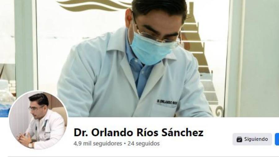 $!Así aparece en Facebook el doctor hondureño.