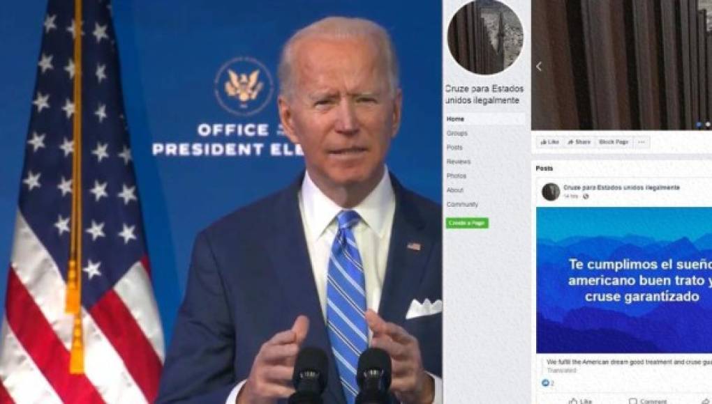 ¡Cuidado! Coyotes se publicitan en las redes sociales y usan a Biden como 'gancho'  