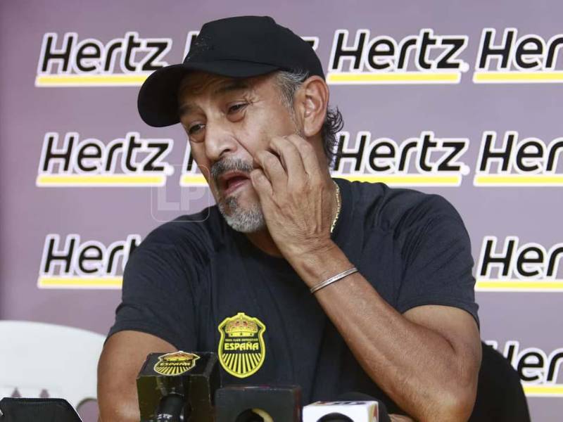 El entrenador del Real España compareció este martes en rueda de prensa.