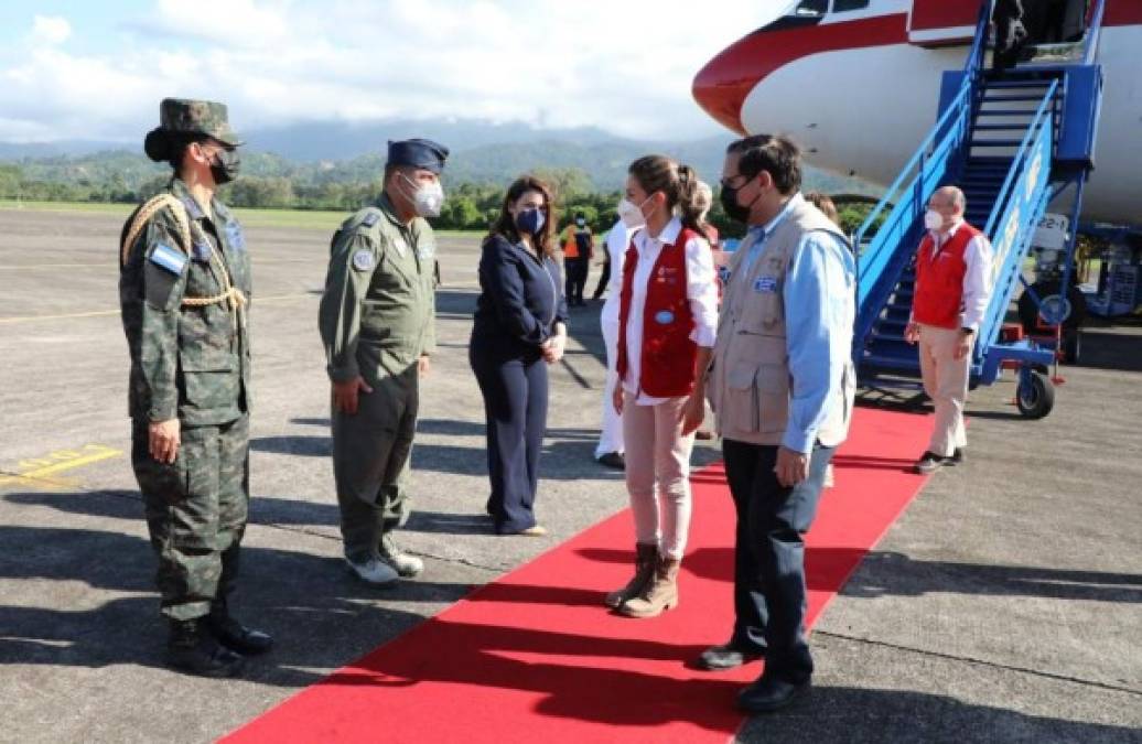 Las primeras imágenes de la llegada de la reina Letizia a Honduras